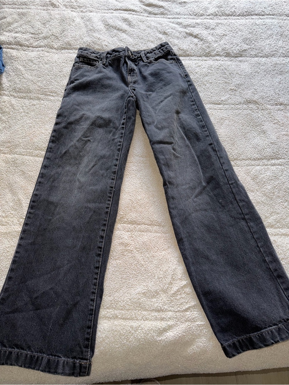 Women's Black Wide-Leg low rise Jeans